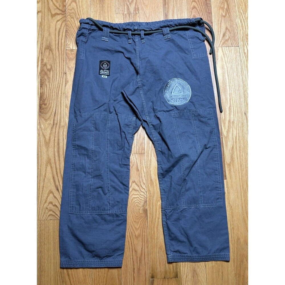 Gracie Barra Kimono Pants BJJ Jiu Jitsu Blue Original Brazil heavy ripstop A2